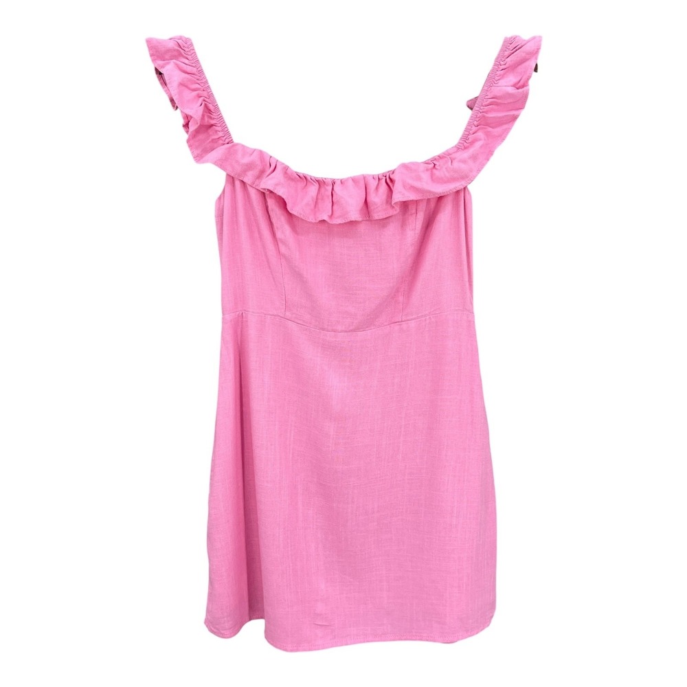 Hello Molly Pink Ruffle Mini Dress - Picture 5 of 9